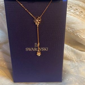 Swarovski necklace spider web spider new with $89 retail tag